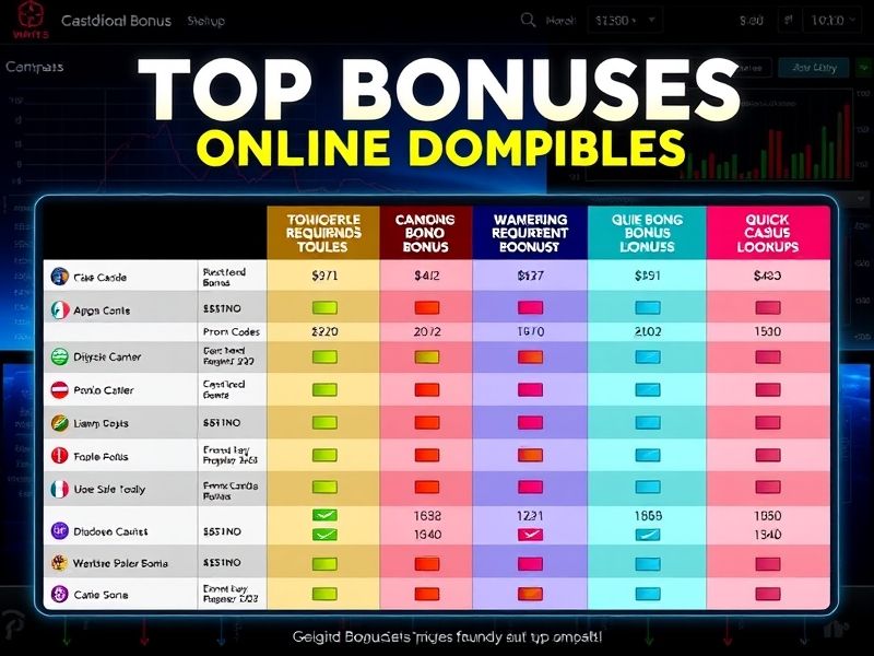Find expert-reviewed insights on the best bonuses for online casinos in 2023, including welcome offers, free spins, cashback deals, and loyalty programs. Updated weekly with accurate promotions.